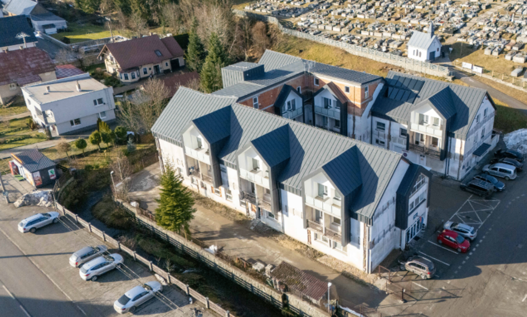 Modernizované zariadenie sociálnych služieb z leteckého pohľadu
